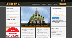 Desktop Screenshot of ceasefirepa.org